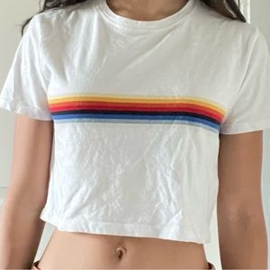 Brandy Melville rainbow top